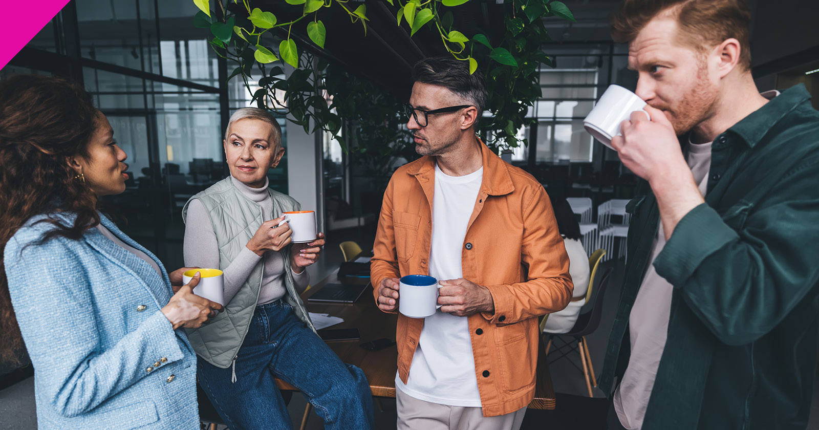 People drinking coffee